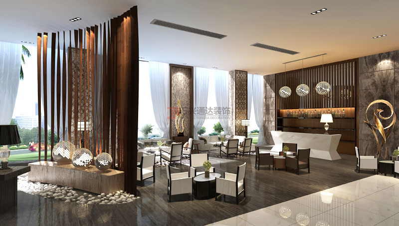 北京萬興通達辦公裝修項目-兆豪圣堤灣酒店裝修案例效果圖