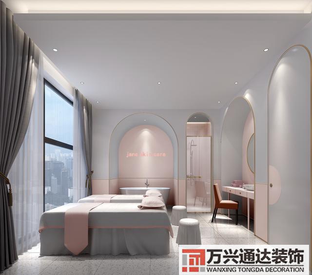 美容院設(shè)計美容院設(shè)計案例_萬興辦公室裝修公司